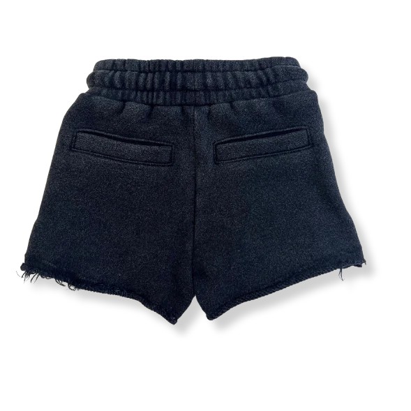 August & Tom - Staple Logo Shorts | Washed Black