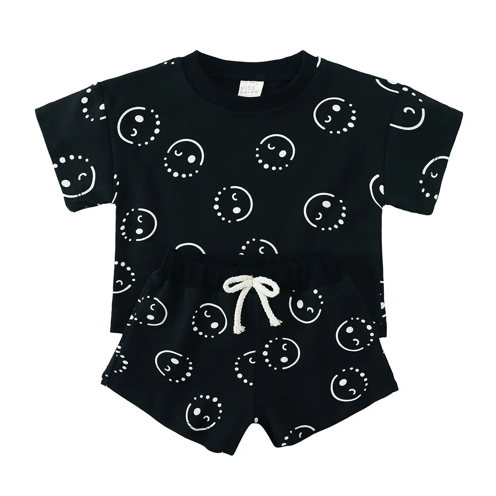 Wink Face Black Short Set