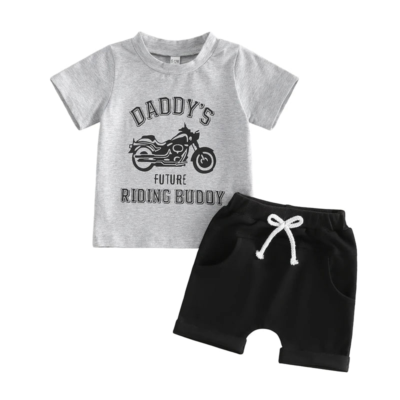 Daddy's Riding Buddy Set | Grey