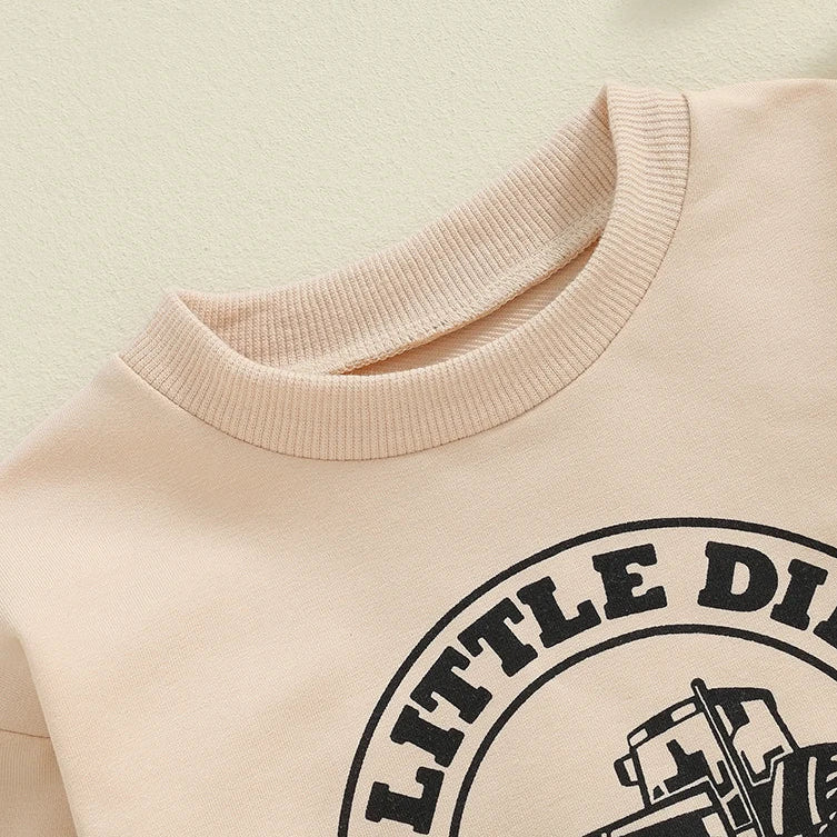 A Little Dirt Crew Top | Brown Or Beige