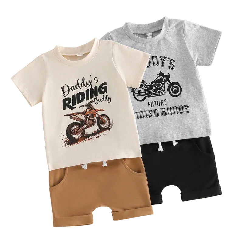 Daddy's Riding Buddy Set | Grey