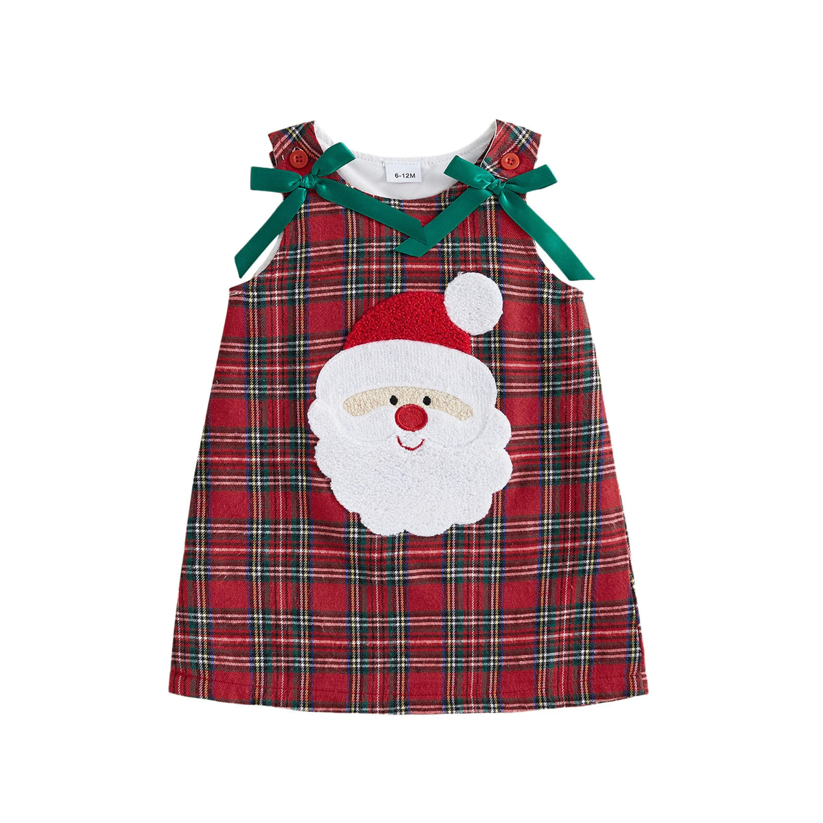 Plaid Christmas Dress | Santa