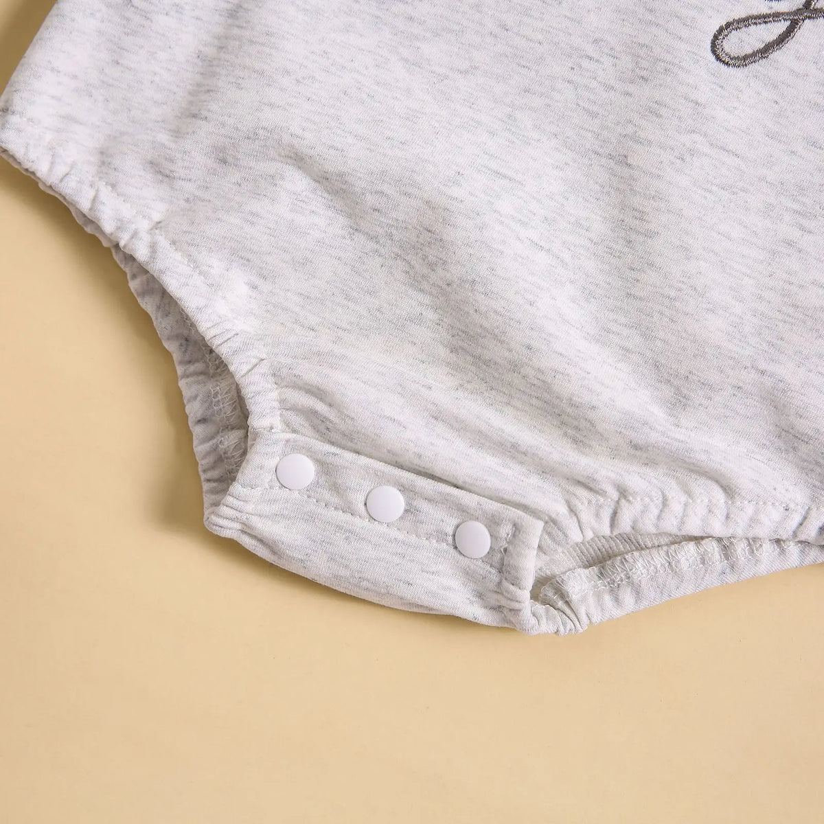 Mama's Boy Embroidered Grey Romper *CLEARANCE*