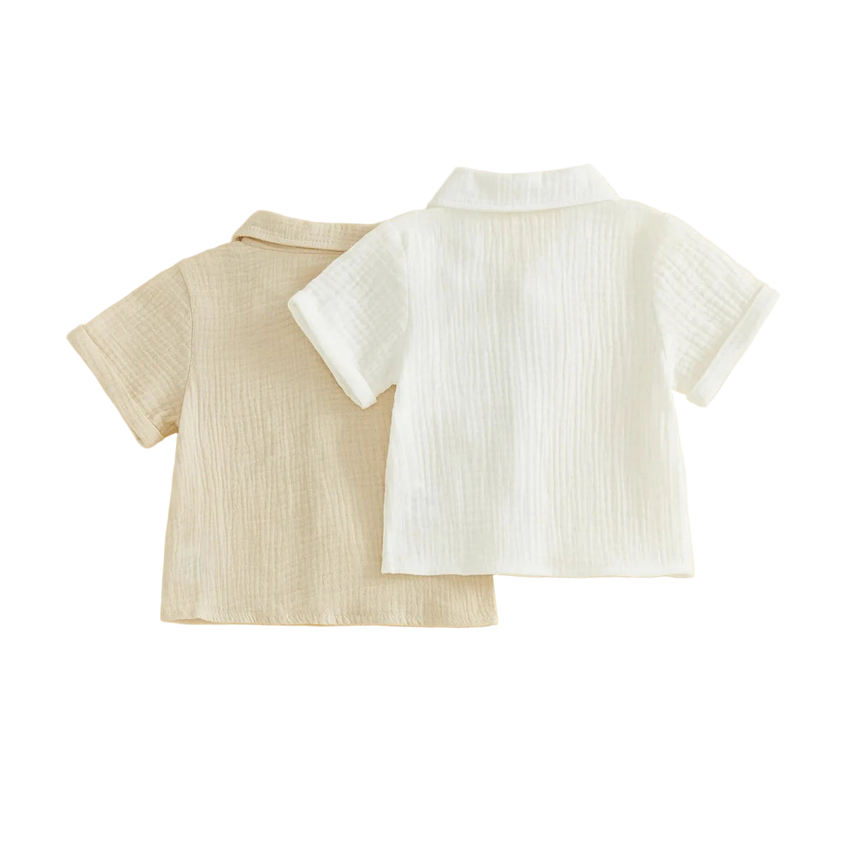 Johnny Button Up Shirt 2 pack | Beige & Cream