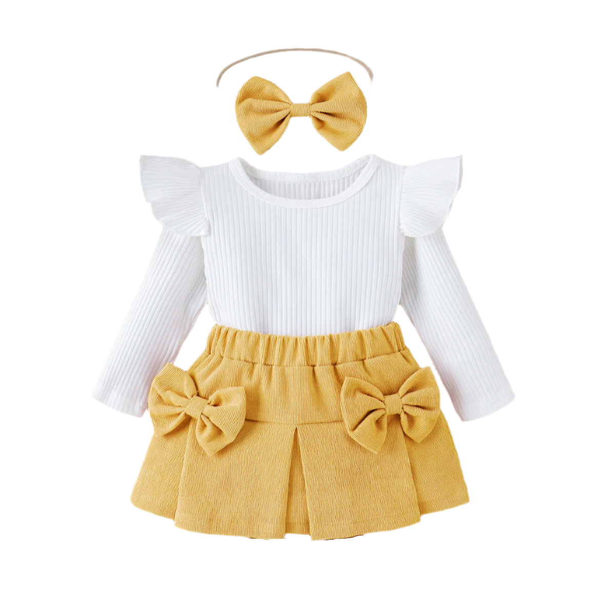Nova Skirt Set Yellow – My Little Wardrobe