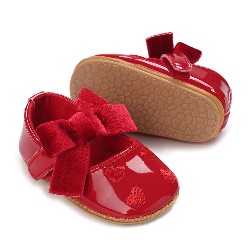 Patent Heart Flats | 3 Colours