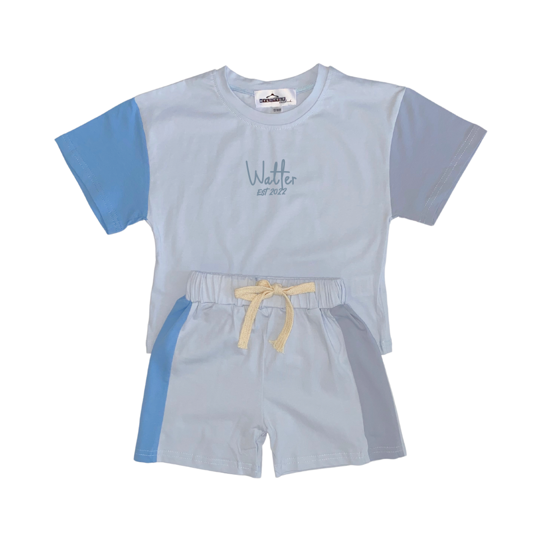 MLW By Design - Personalised 3 Tone Est. Set | Pastel Blues *LIMITED EDITION*