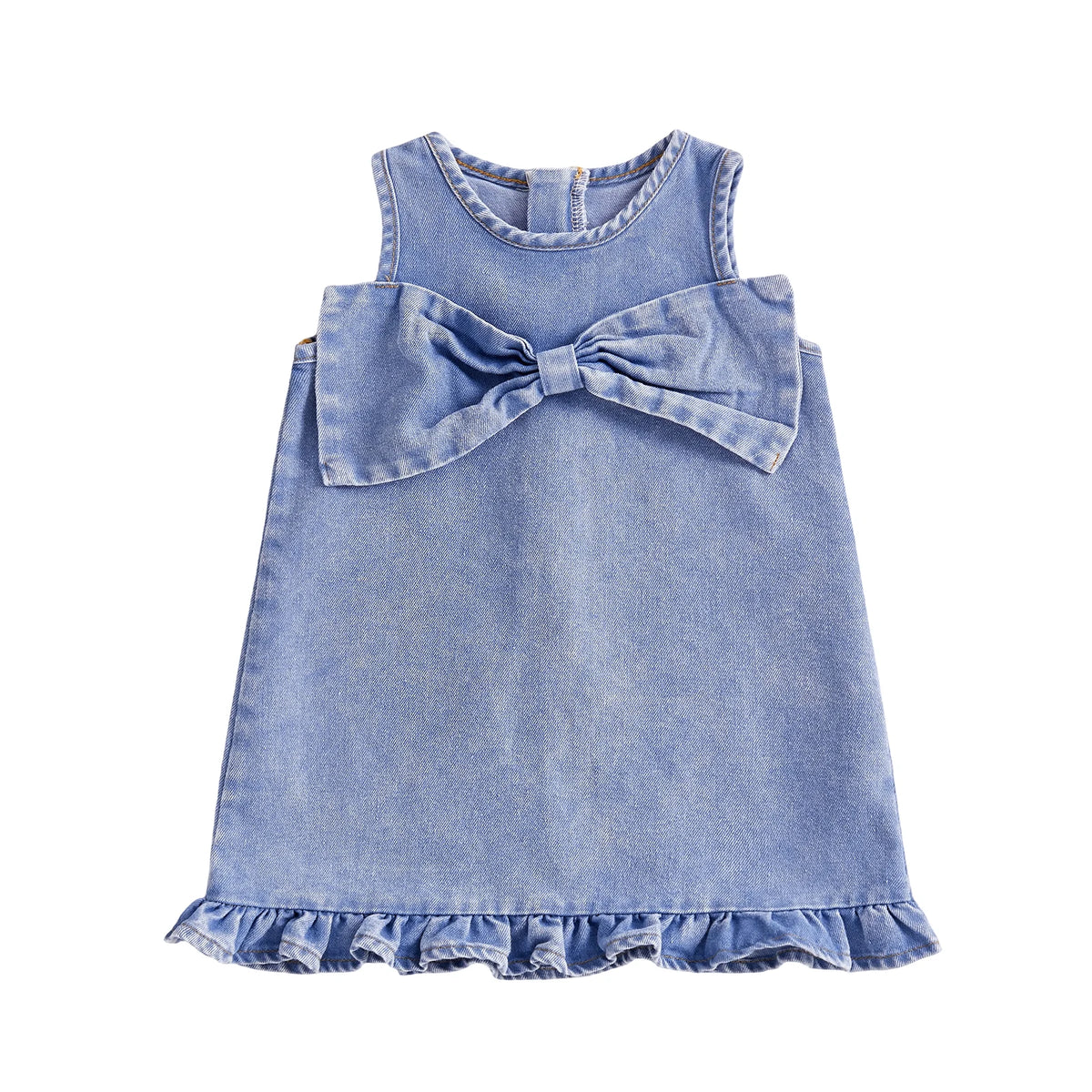 Big Bow Denim Dress