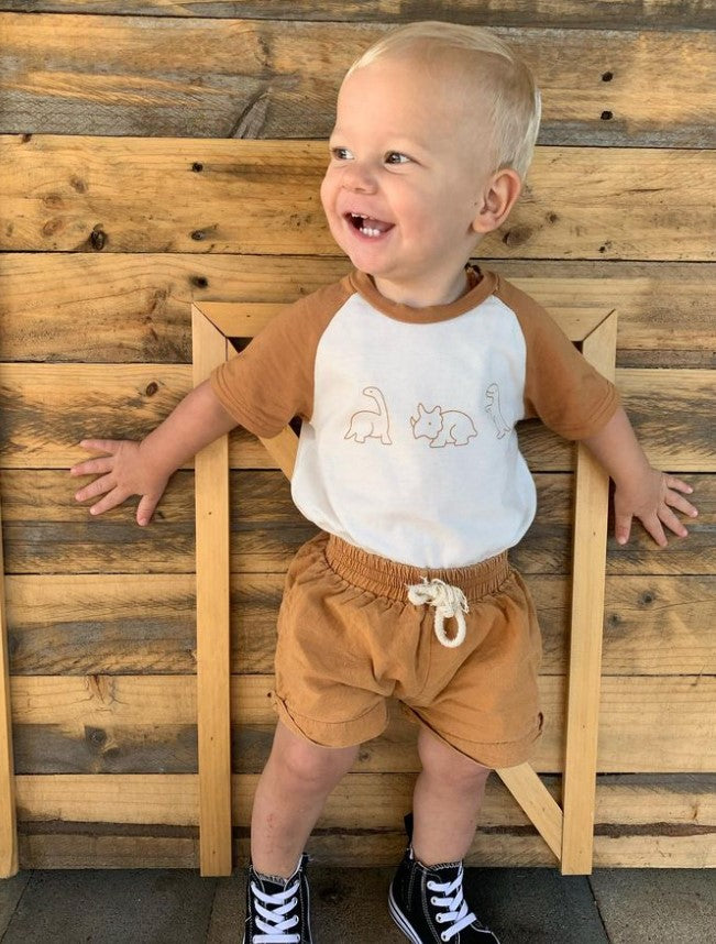 Basic Cotton Shorts | Brown