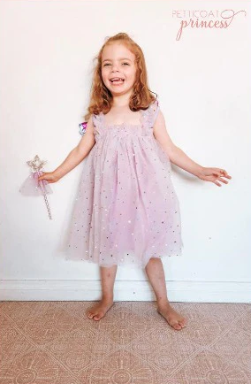 Petticoat Princess - Lilac Rainbow Sparkle Dress