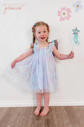 Petticoat Princess - Blue Rainbow Sparkle Dress