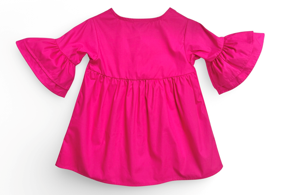 Small Land - Sienna Raspberry Rose Dress