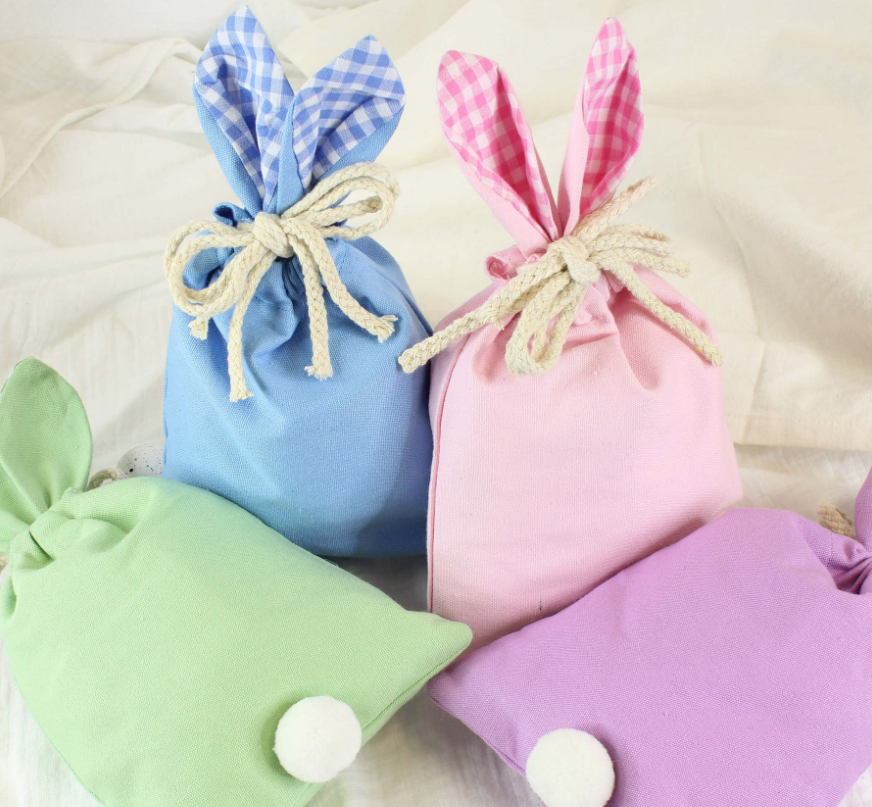 Meridian Etch - Personalised Bunny Ears Easter Bag | Green