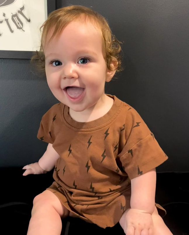 Brown Lightening Short Set