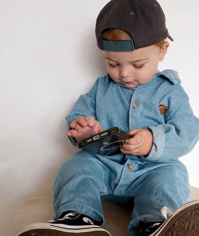 Denim Teddy Romper | 2 Colours