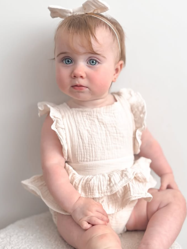 Lexia Flutter Romper & Matching Headband | 6 Colours