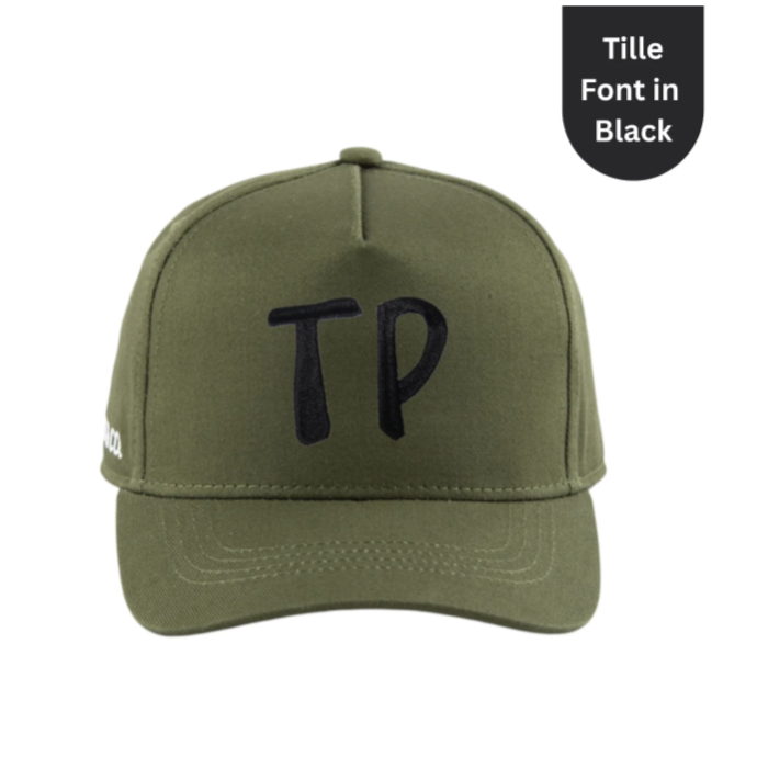 Cubs & Co - PERSONALISED INITIAL TILLIE FONT HAT | Various Colours