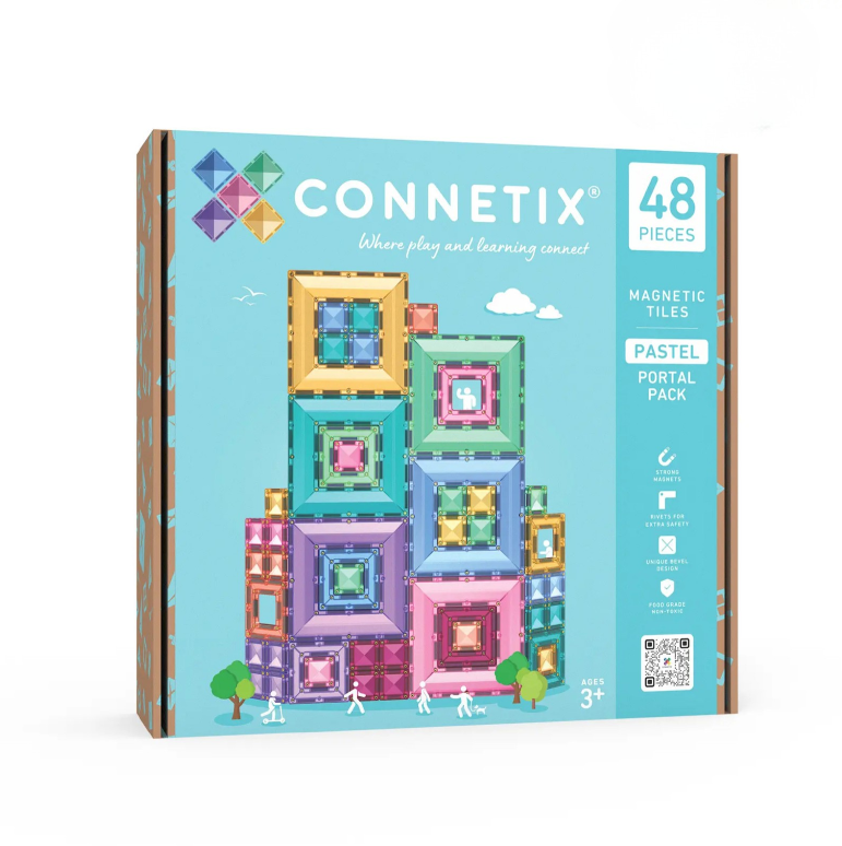 Connetix Tiles - 48 Piece Pastel Portal Pack