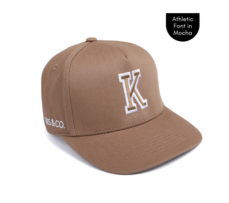 Cubs & Co - PERSONALISED MOCHA W/ INITIALS | ATHLETIC BLACK PRINT