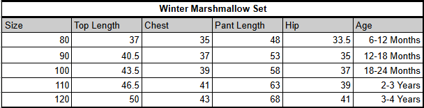Winter Marshmallow Set | Cream