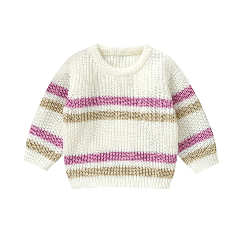 Striped knit Jumper | Cream