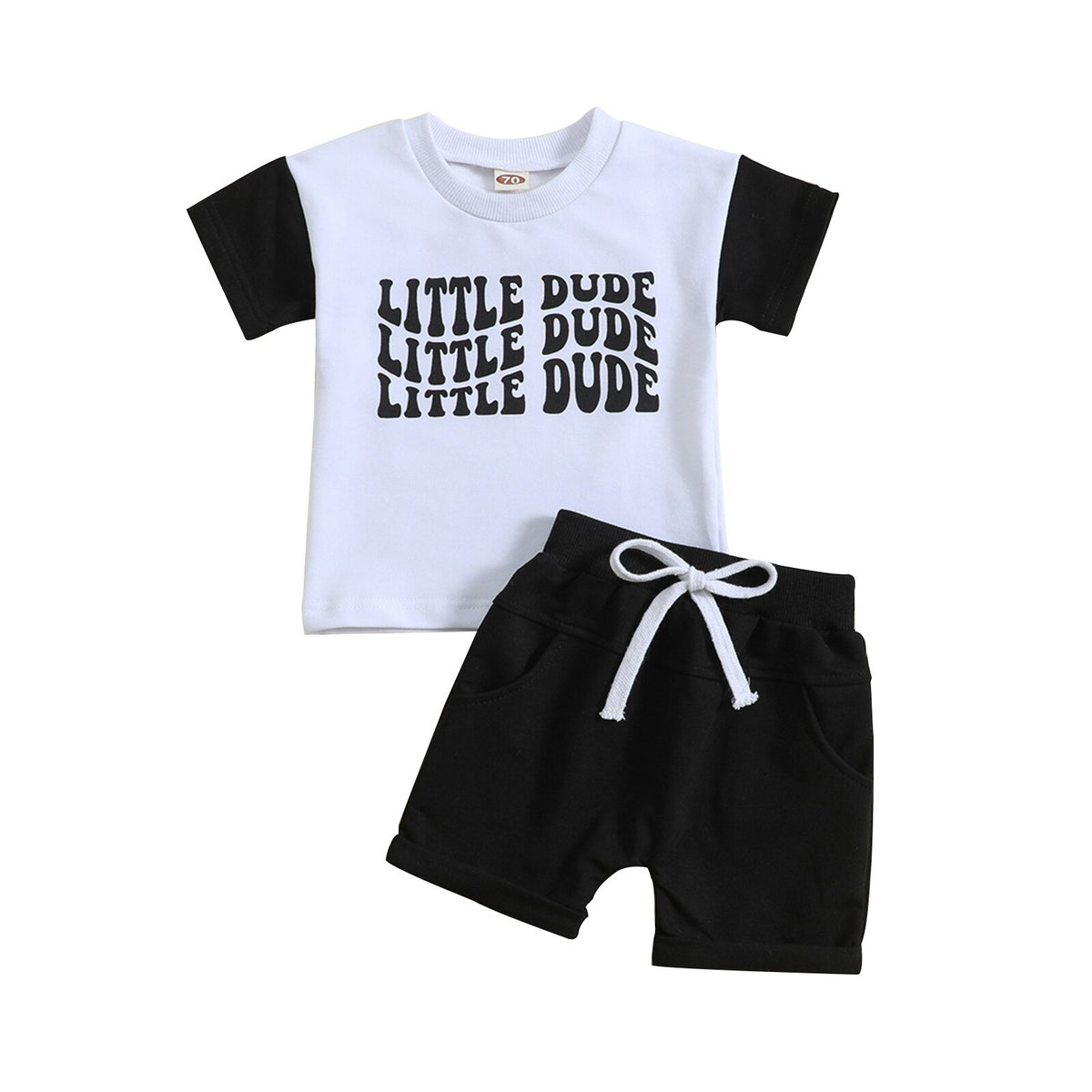 Little Dude Waves Set | Black