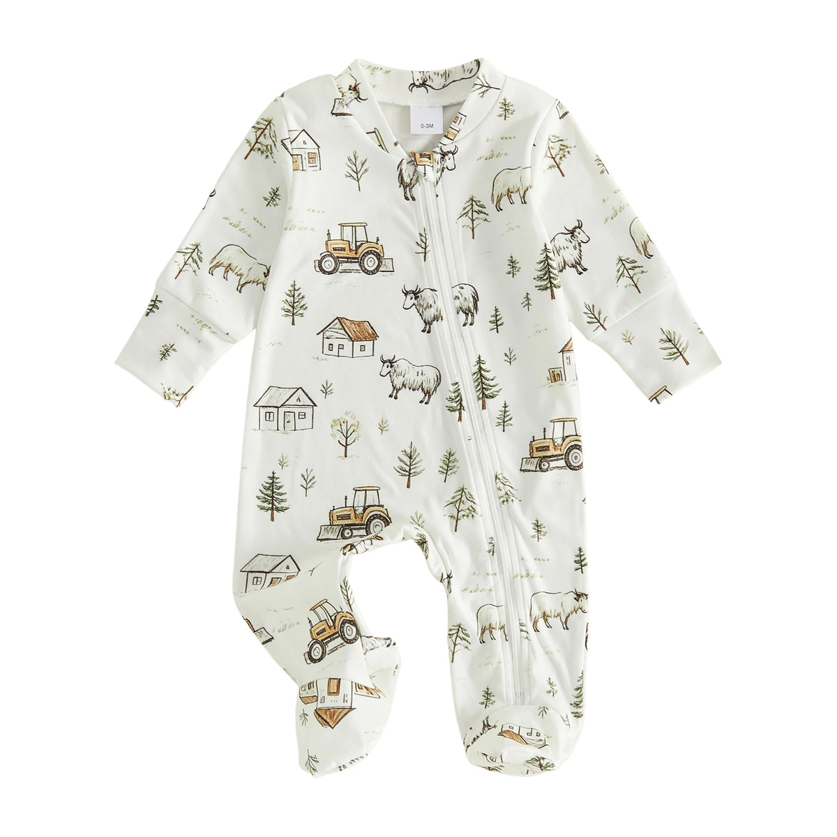 Farm Life Zip Romper
