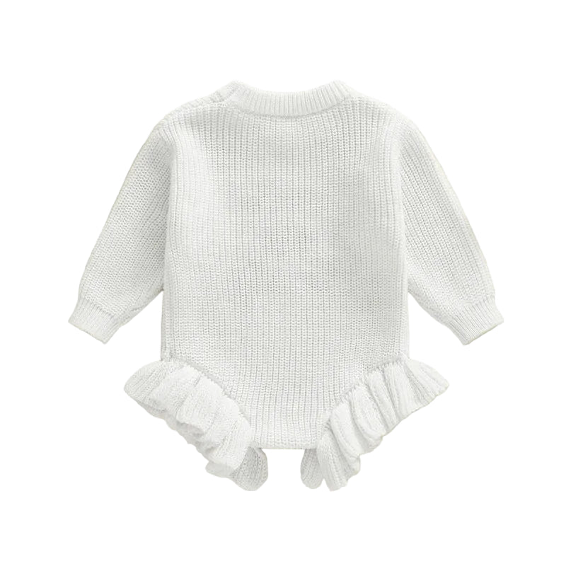 Isn't She Lovely Knit Romper | White