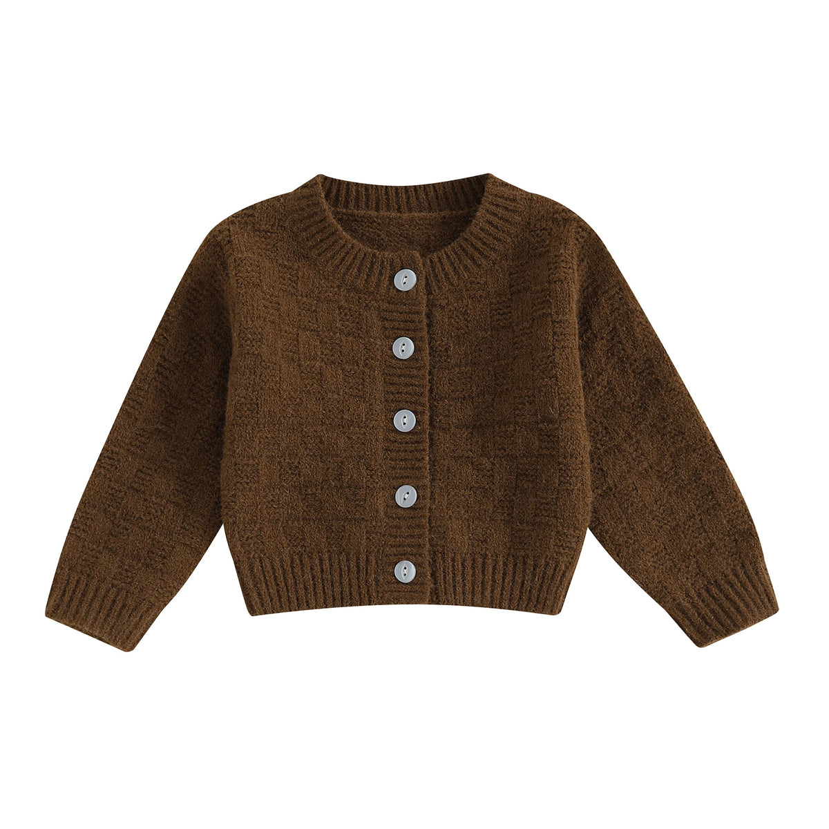 Basketweave Knit Cardigan | Cacao