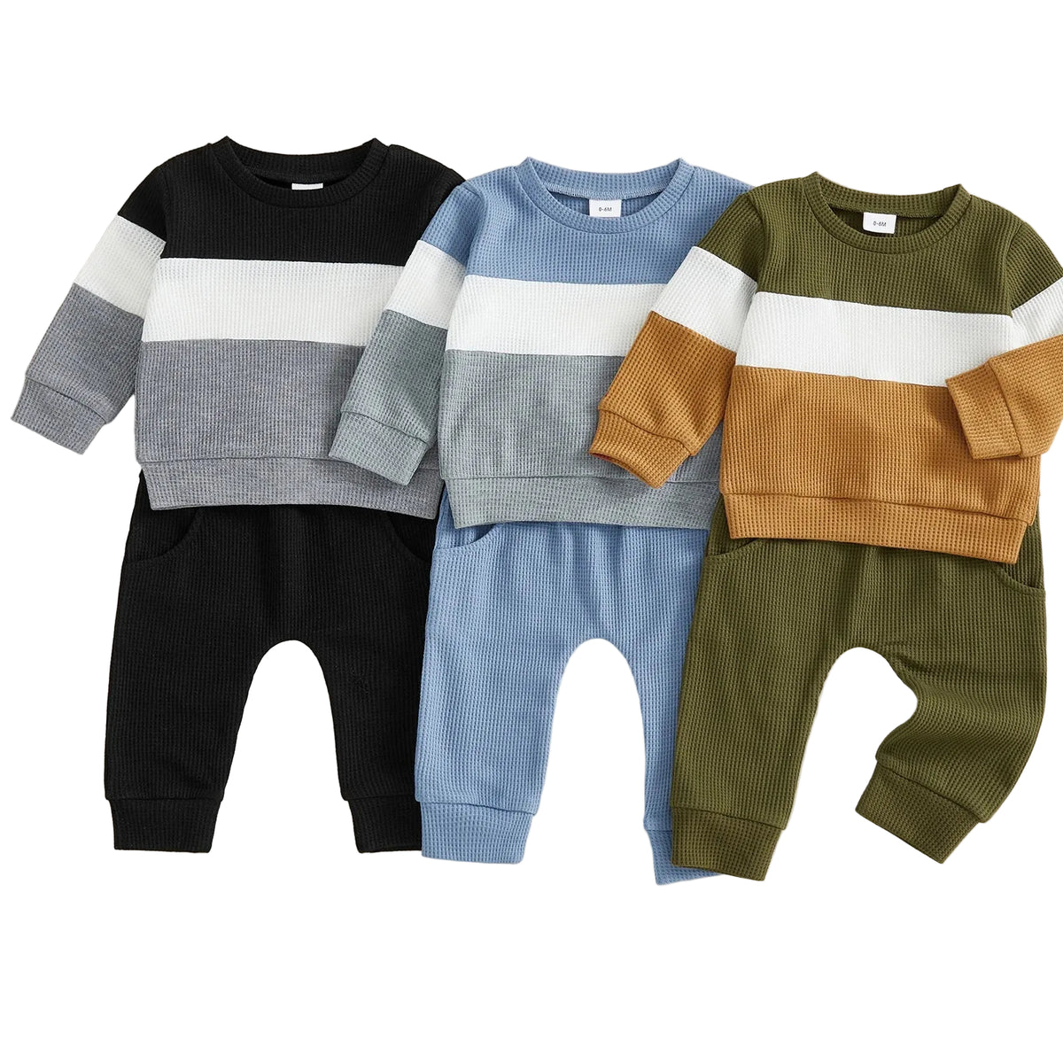 Benji Stripe Set | Black