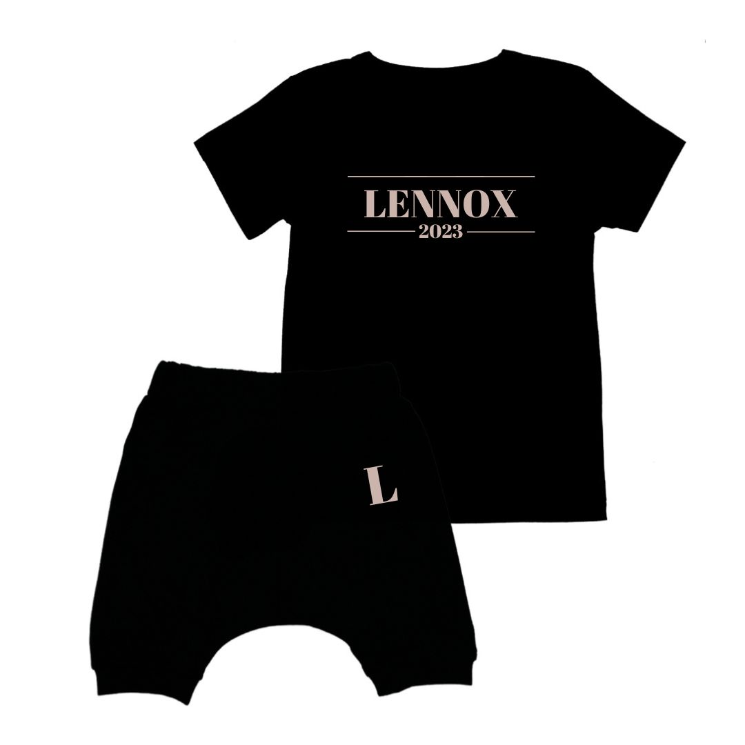 MLW By Design - Personalised Signature Short Set | Black | Limited Edition