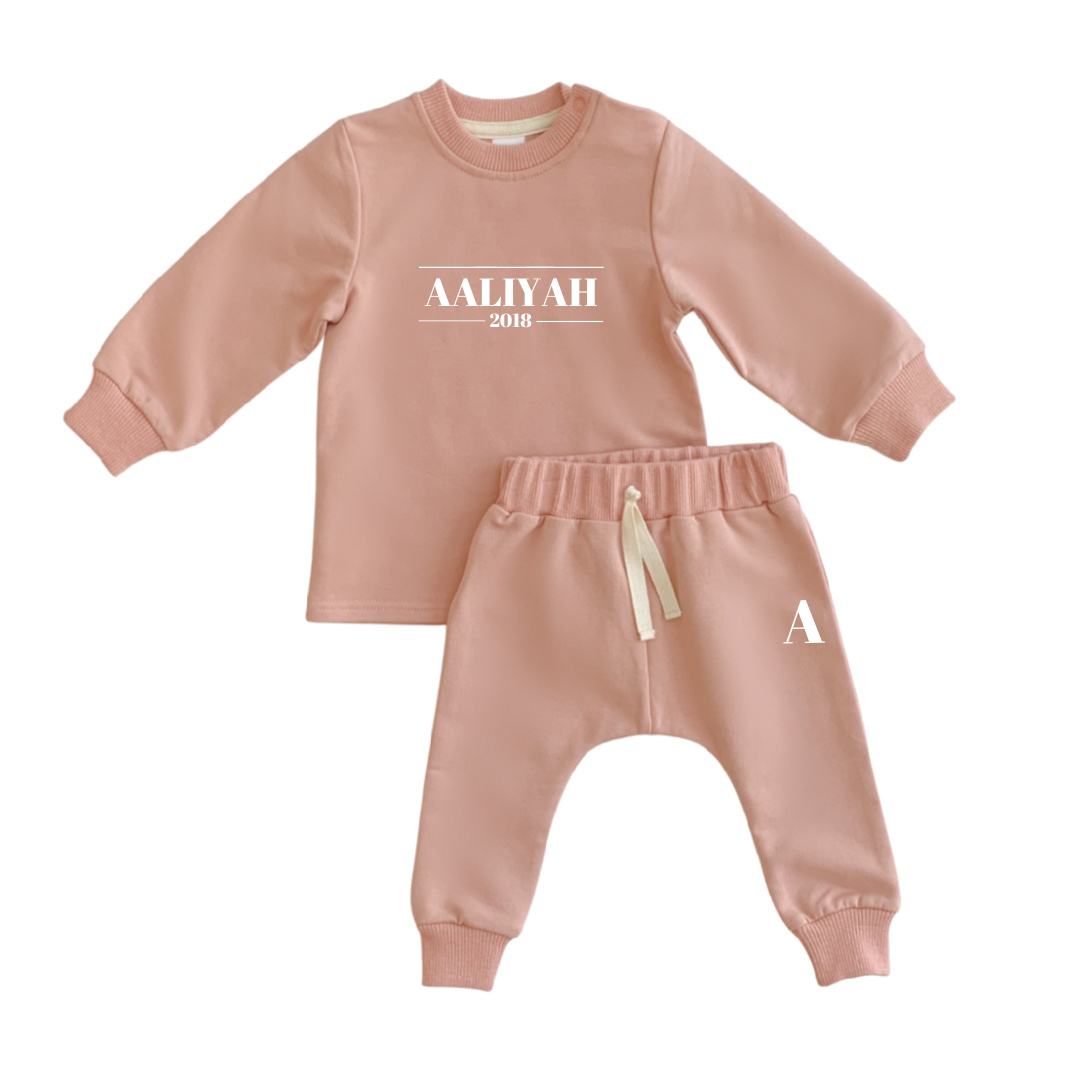 MLW By Design - Personalised Signature Tracksuit | Blush
