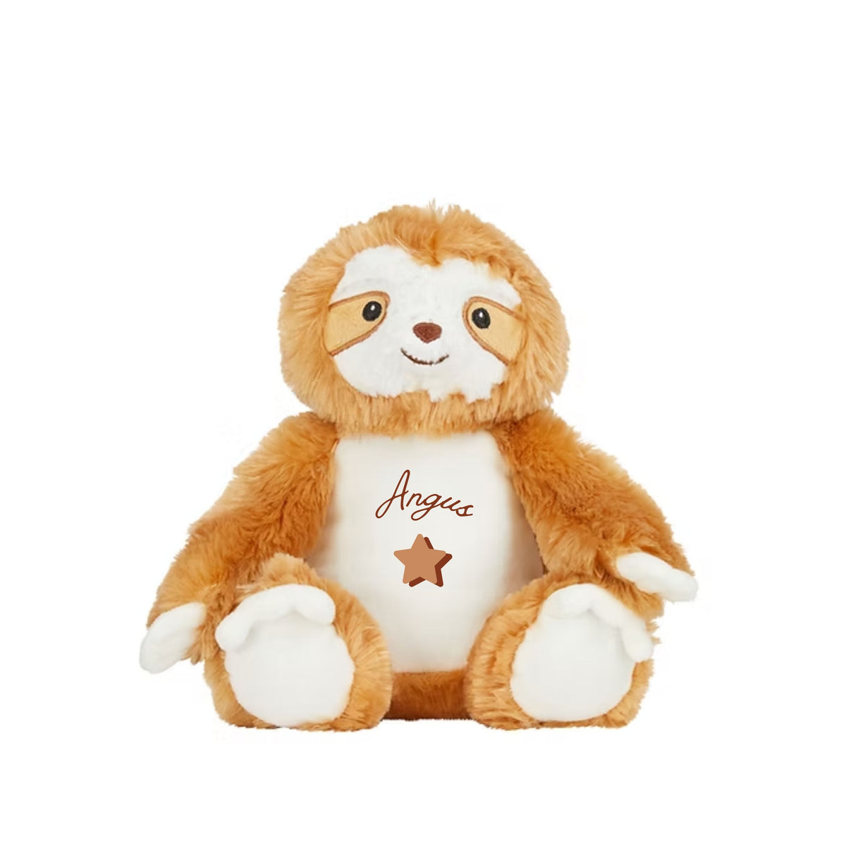 MLW By Design - Personalised Sloth Plush Toy | 4 Print Colours