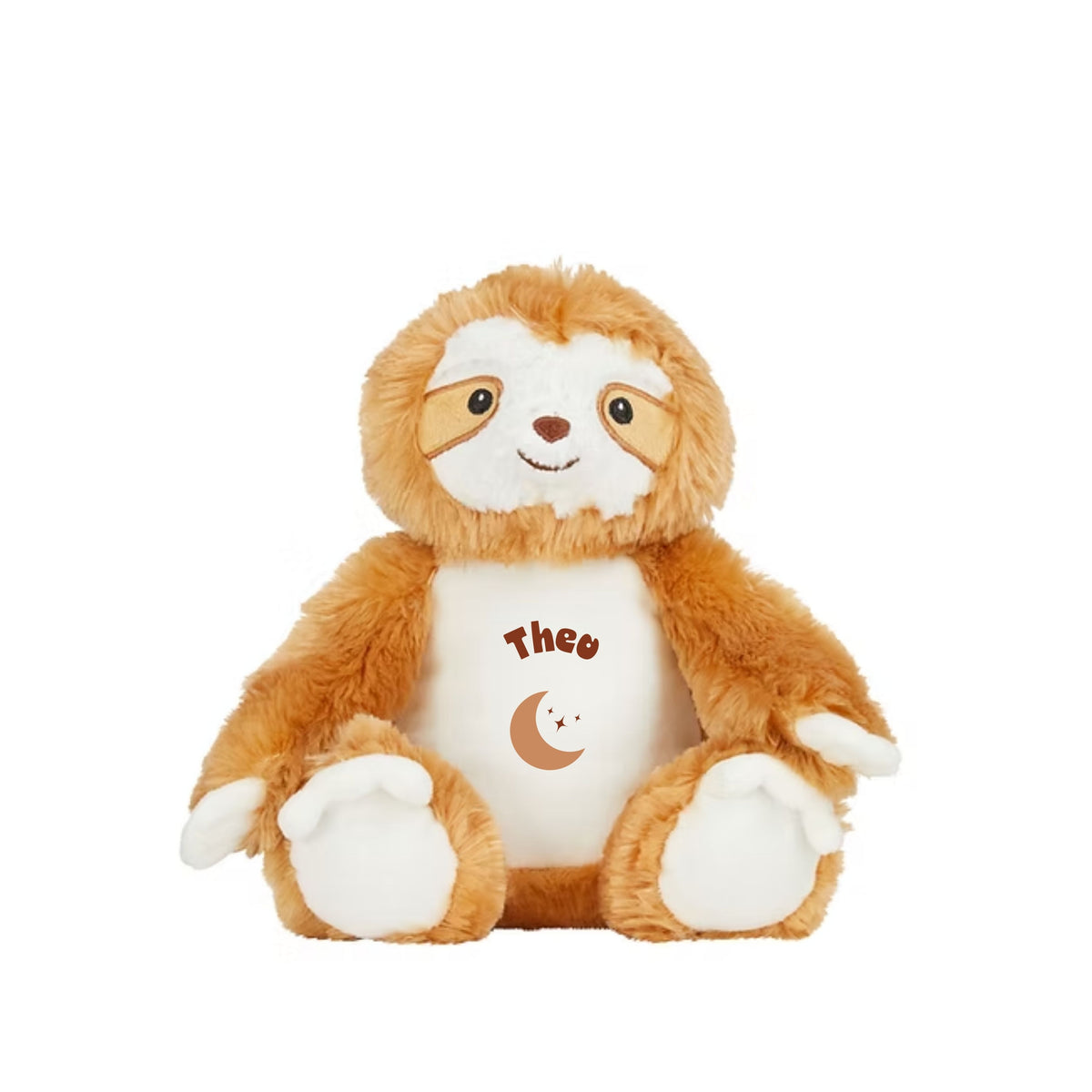 MLW By Design - Personalised Sloth Plush Toy | 4 Print Colours
