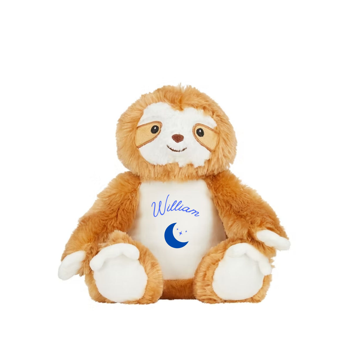 MLW By Design - Personalised Sloth Plush Toy | 4 Print Colours