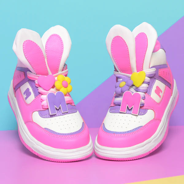 Madmia - Hop Hop Hi Tops | Pink