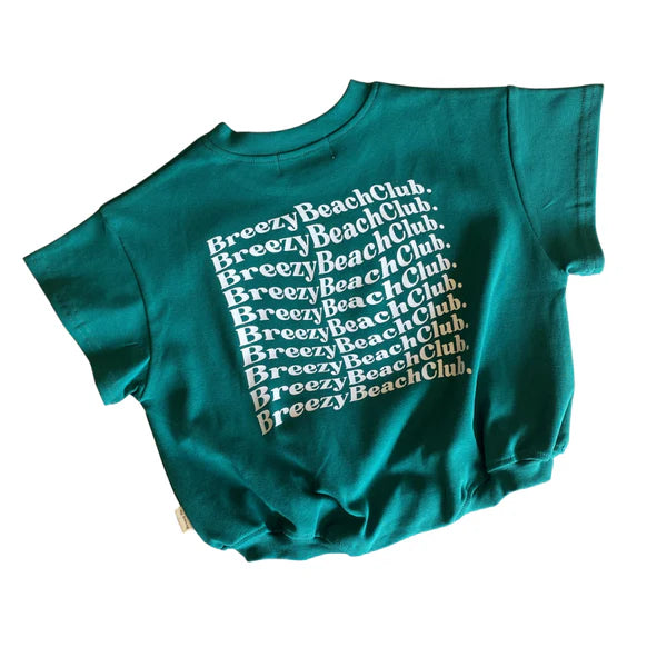 Breezy Co. - Beach Club Bubble Romper | Forrest Green