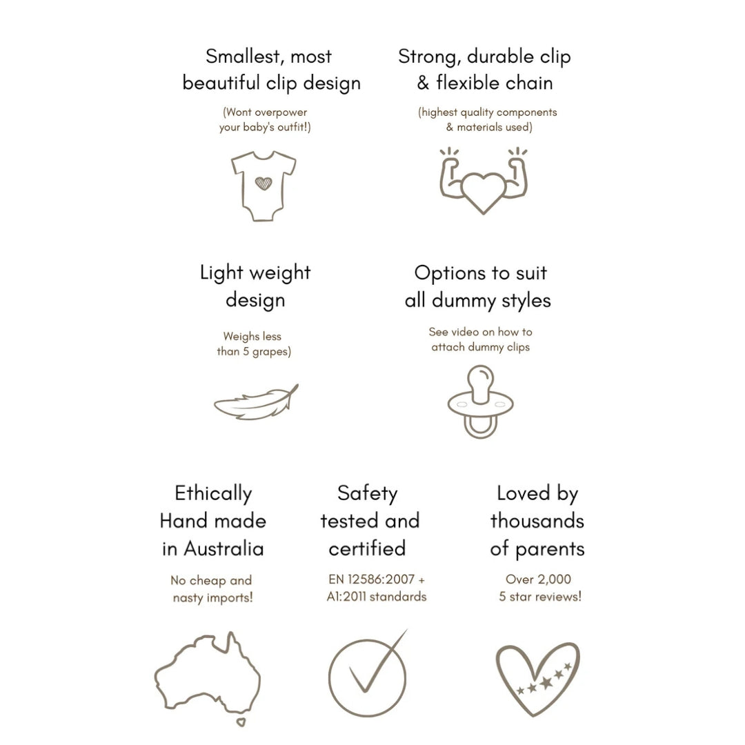 Our Little Helpers - Petite Natural Beaded Dummy Chain