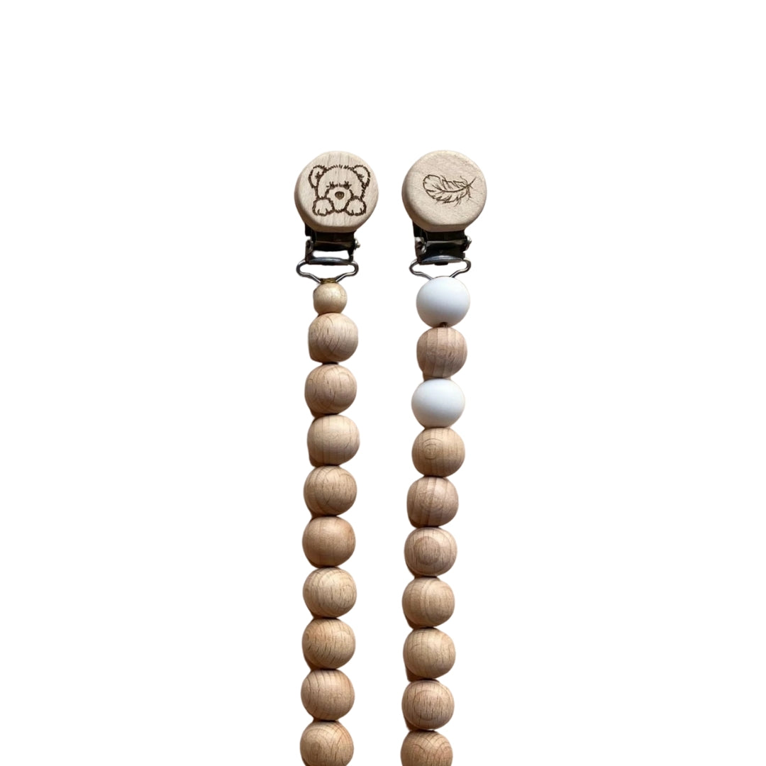 Our Little Helpers - Chunky Natural Beaded Dummy Chain