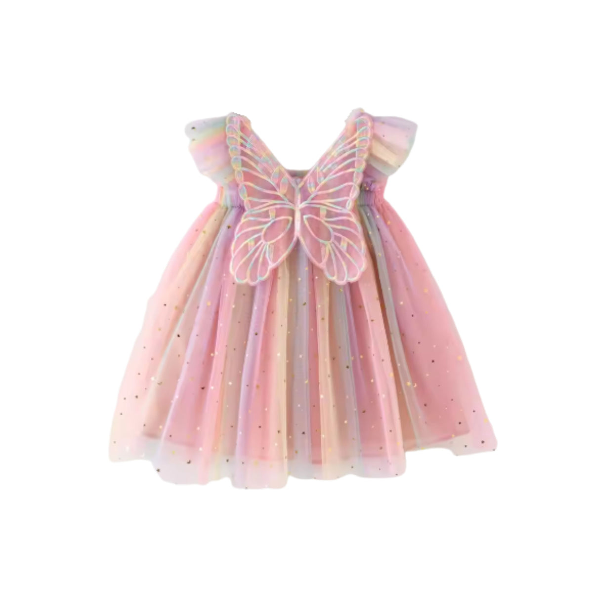 Sparkle Tulle Dress | Pink Rainbow
