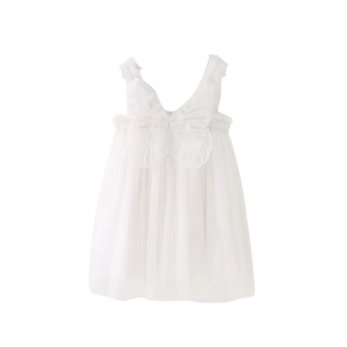 Butterfly Tulle Dress | White