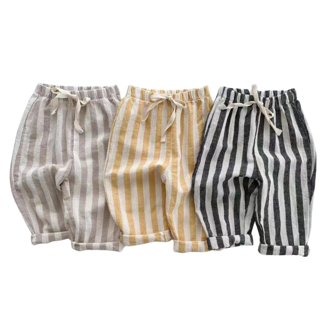 Linen Stripe Pants | 3 Colours