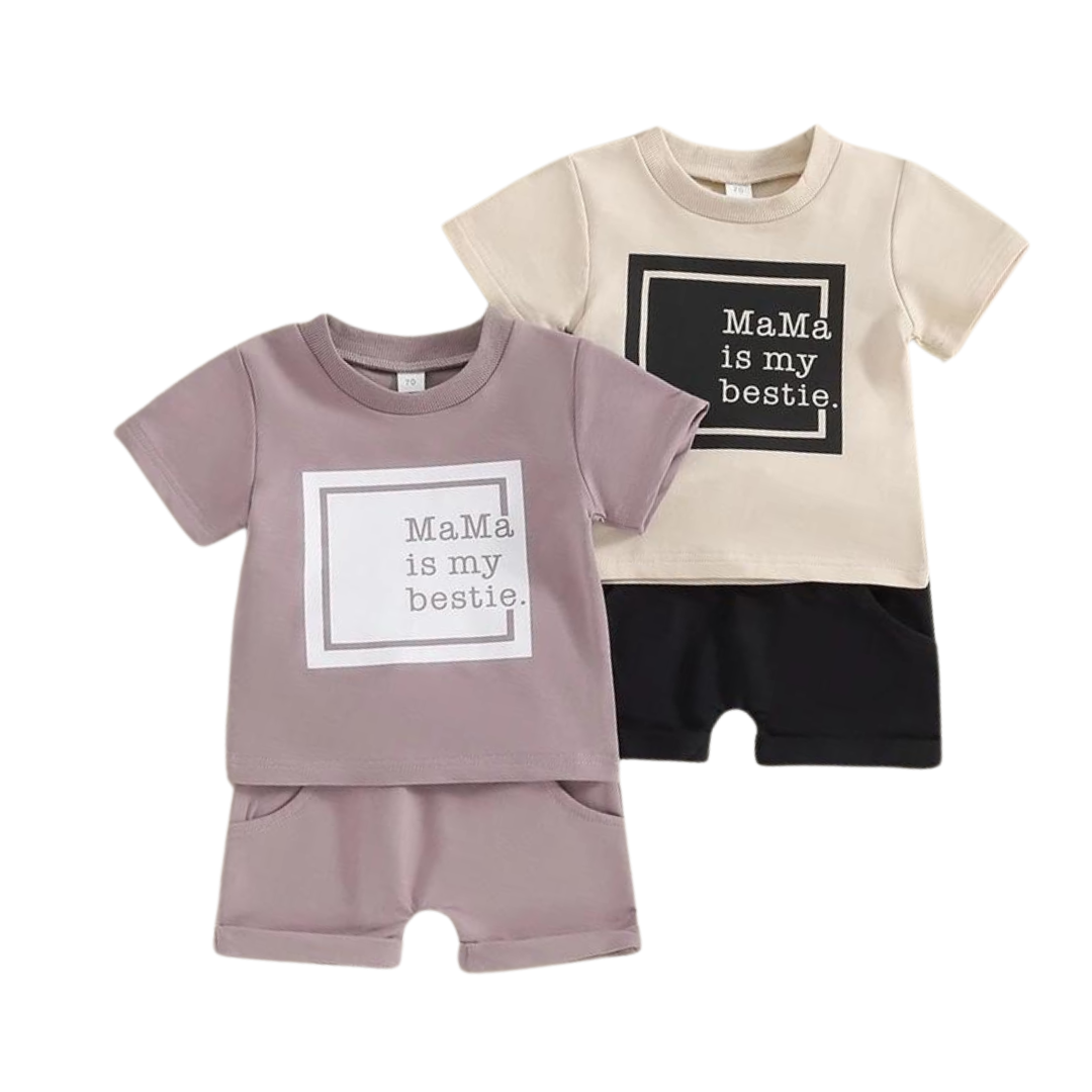 Mama Is My Bestie Summer Set | 2 Colours