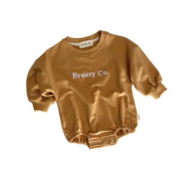 Breezy Co. - Logo Bubble Romper | Cinnamon