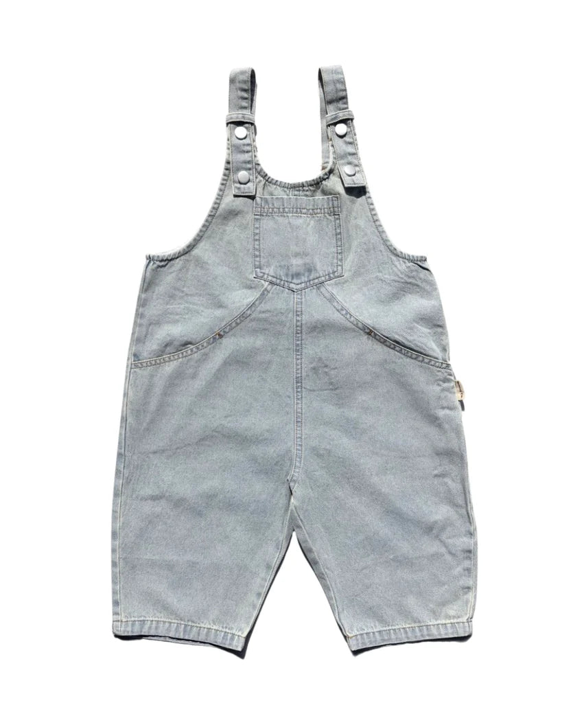 Breezy Co. - Vintage Denim Overalls | Light Blue Wash
