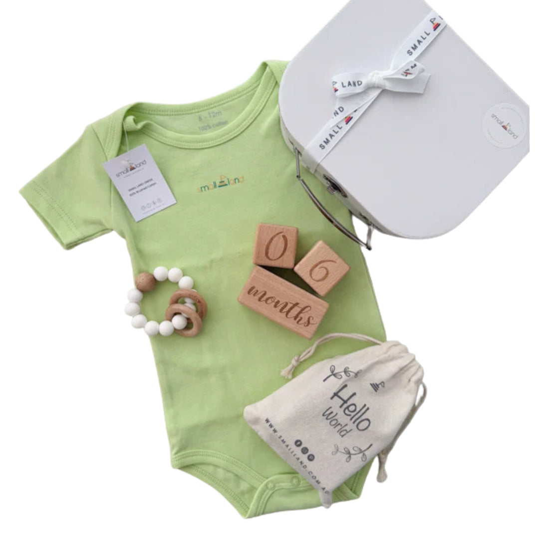 Small Land - Small Baby Neutral Unisex Gift Box | Newborn & Baby Shower Gift Box