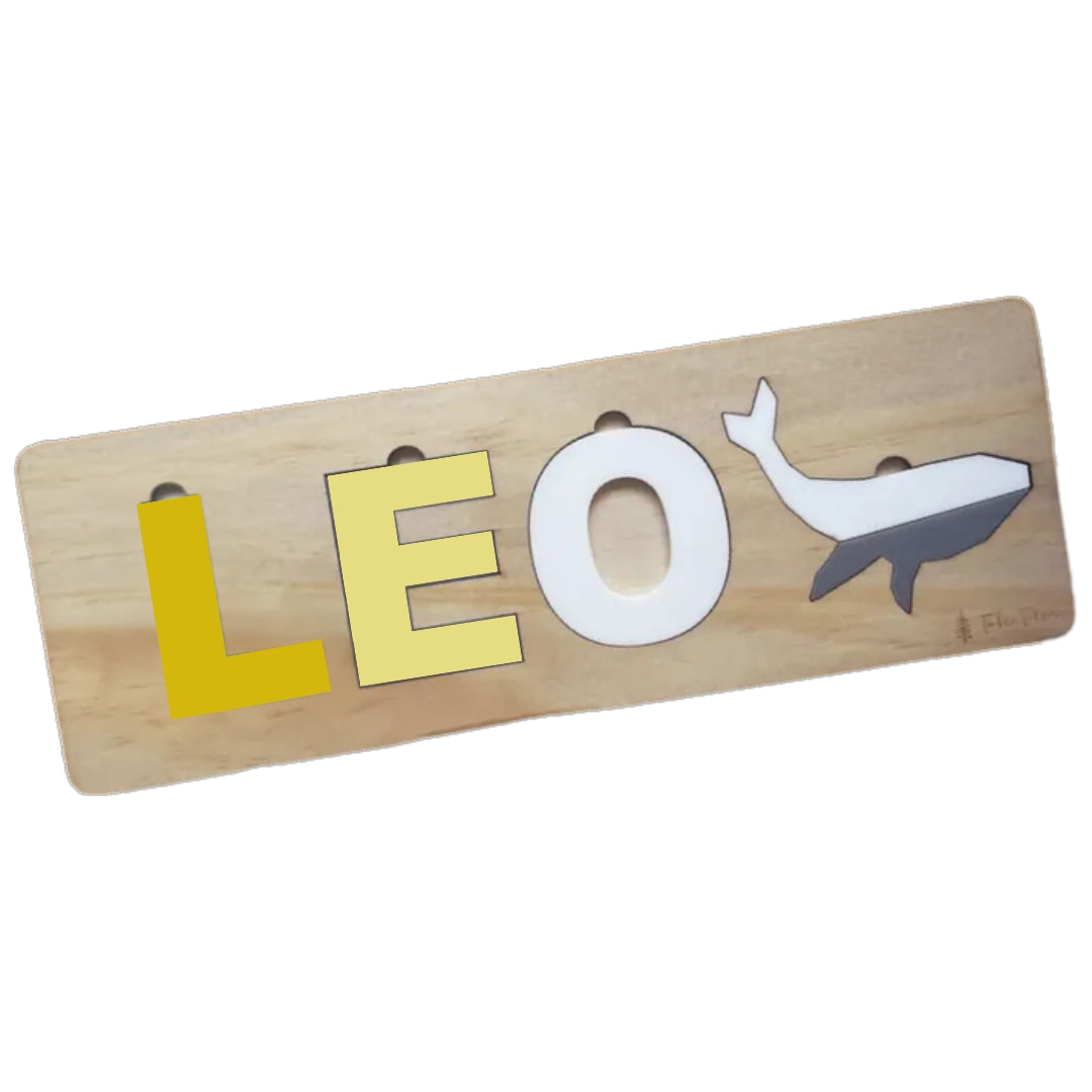 Timber Tinkers - Classic Name Puzzle | Yellows