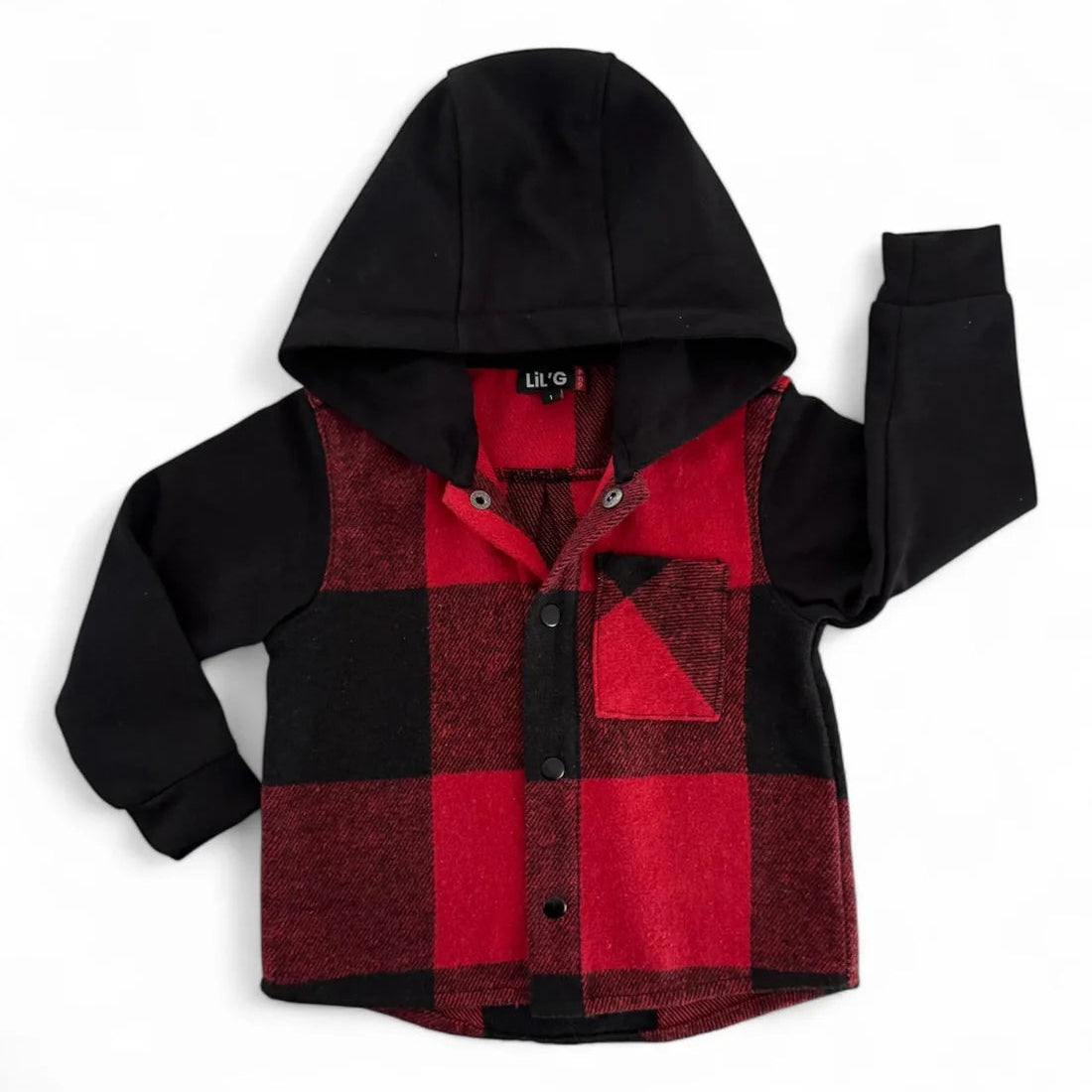 LiL'G & Co. - Checkered Jacket | Red (runs small-size up)