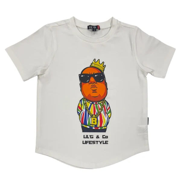 LiL'G & Co. - BIG POPPA Short Sleeve T-shirt | White