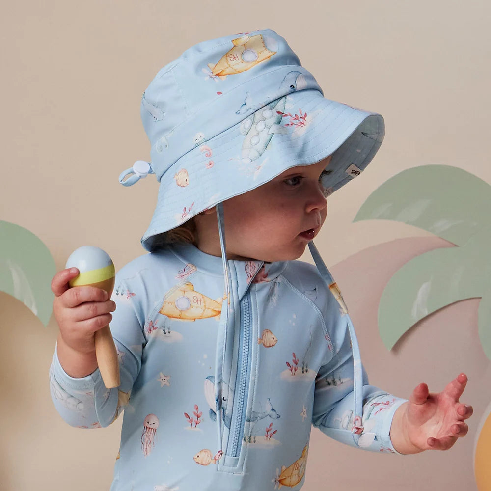 Snuggle Hunny Kids - Swim Hat | Blue Little Subs